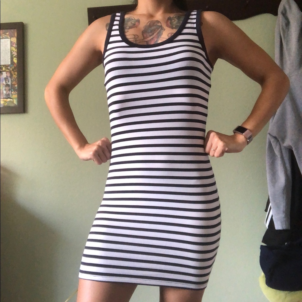 Fitted stripped dress
